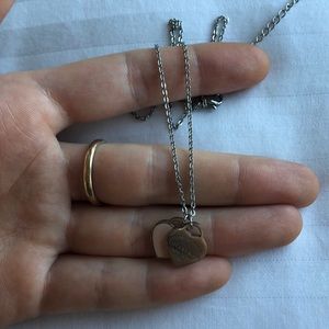 *fake* Tiffany Double Heart Tag Pendant